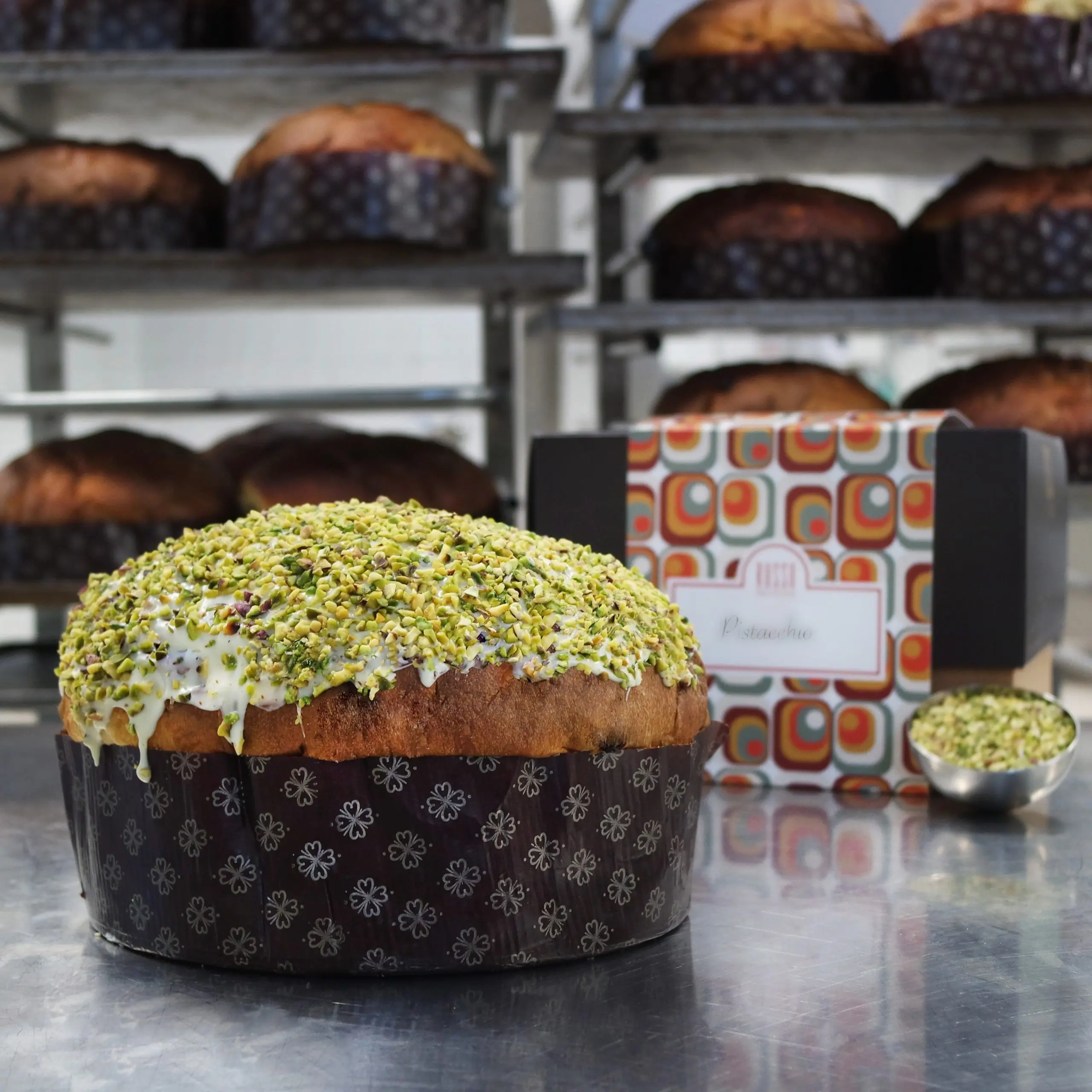 Panettone al pistacchio